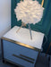"Lampe de table en plumes d'oie - DWHOME"