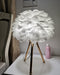 "Lampe de table en plumes d'oie - DWHOME"