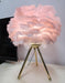"Lampe de table en plumes d'oie - DWHOME"