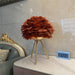"Lampe de table en plumes d'oie - DWHOME"