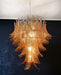 Gorgeous Murano Felci Amber Glass Chandelier-DWHOME
