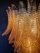 Gorgeous Murano Felci Amber Glass Chandelier-DWHOME