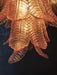 Gorgeous Murano Felci Amber Glass Chandelier-DWHOME