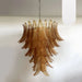Gorgeous Murano Felci Amber Glass Chandelier-DWHOME