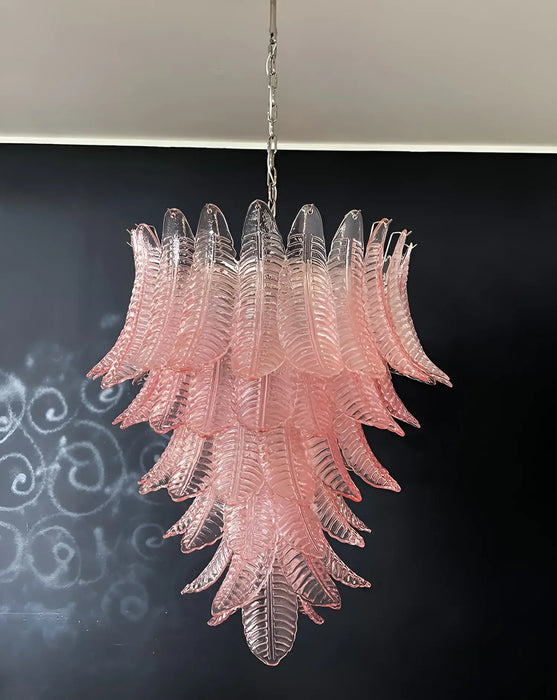 Gorgeous Murano Felci Pink Glass Chandelier-DWHOME