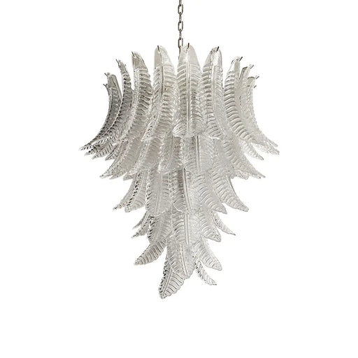 Gorgeous Murano Felci Transparent Glass Chandelier-DWHOME