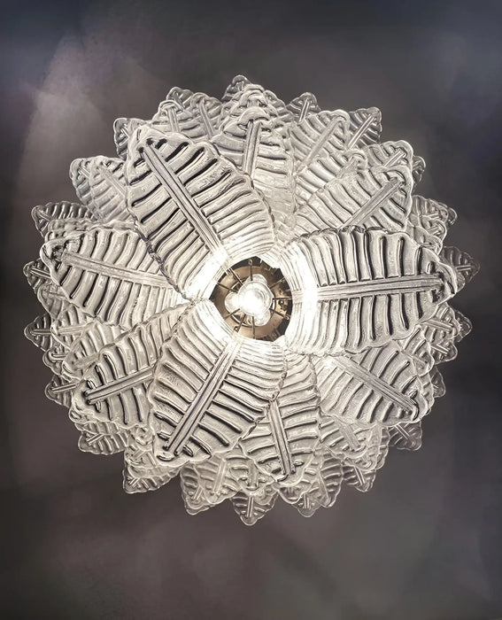 Gorgeous Murano Felci Transparent Glass Chandelier-DWHOME