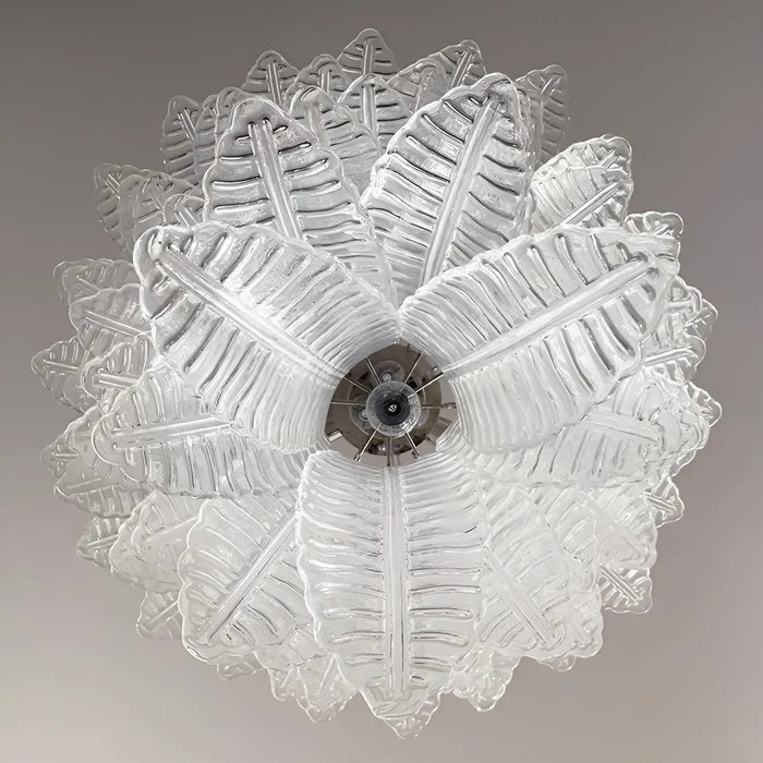 Gorgeous Murano Felci Transparent Glass Chandelier-DWHOME