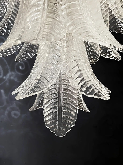 Gorgeous Murano Felci Transparent Glass Chandelier-DWHOME