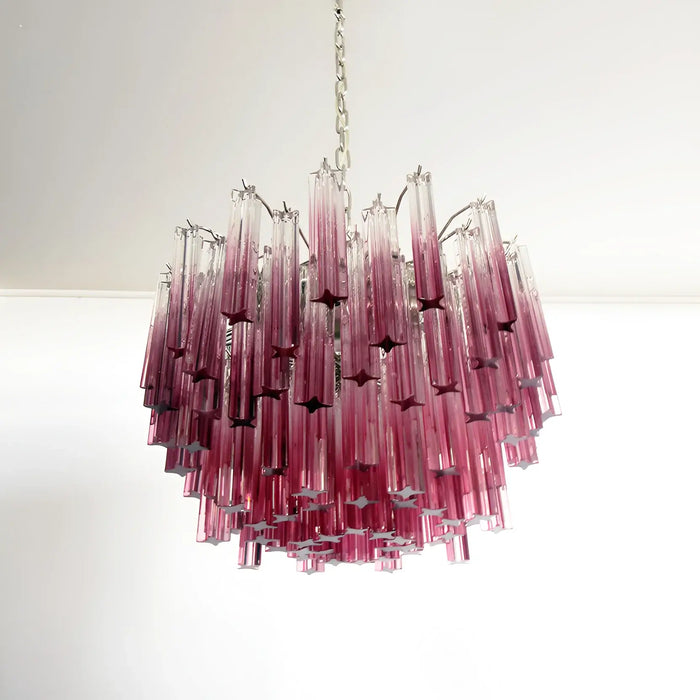 Gorgeous Murano Quadriedri Prisms Chandelier-DWHOME