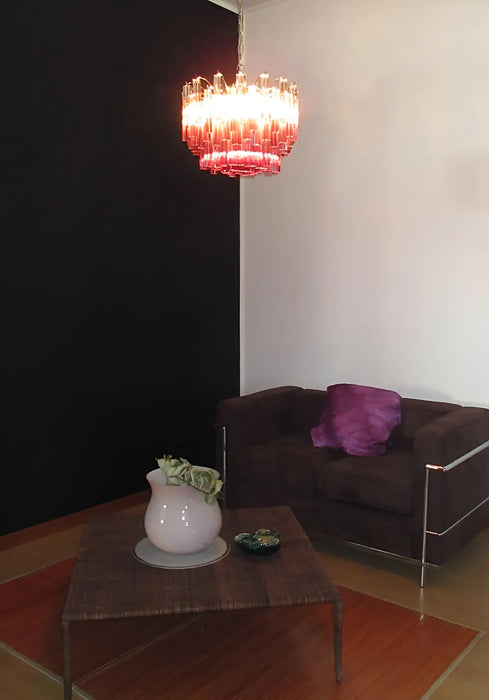 Gorgeous Murano Quadriedri Prisms Chandelier-DWHOME