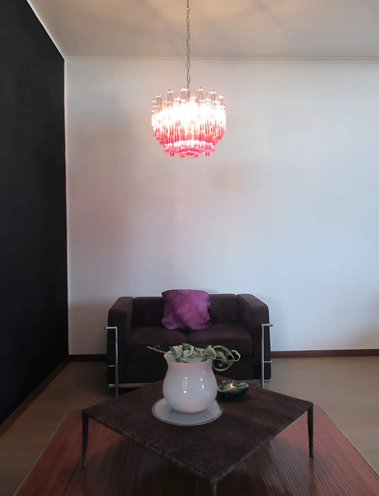 Gorgeous Murano Quadriedri Prisms Chandelier-DWHOME