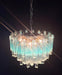Gorgeous Murano Quadriedri Prisms Blue Chandelier-DWHOME