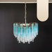 Gorgeous Murano Quadriedri Prisms Blue Chandelier-DWHOME