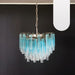 Gorgeous Murano Quadriedri Prisms Blue Chandelier-DWHOME