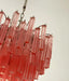 Gorgeous Murano Quadriedri Prisms Pink Chandelier-DWHOME