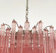 Gorgeous Murano Quadriedri Prisms Pink Chandelier-DWHOME