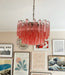 Gorgeous Murano Quadriedri Prisms Pink Chandelier-DWHOME