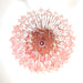 Gorgeous Murano Quadriedri Prisms Pink Chandelier-DWHOME
