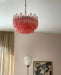 Gorgeous Murano Quadriedri Prisms Pink Chandelier-DWHOME