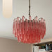 Gorgeous Murano Quadriedri Prisms Pink Chandelier-DWHOME