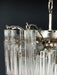 Gorgeous Murano Quadriedri Prisms Transparent Chandelier-DWHOME