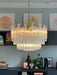 Gorgeous Murano Quadriedri Prisms Transparent Chandelier-DWHOME