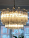 Gorgeous Murano Quadriedri Prisms Transparent Chandelier-DWHOME