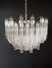 Gorgeous Murano Quadriedri Prisms Transparent Chandelier-DWHOME