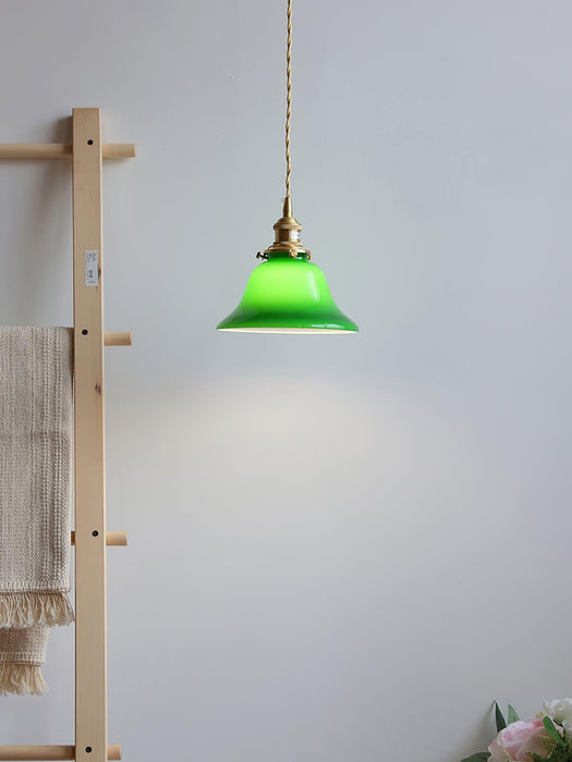 Green Bell Pendant Light-DWHOME