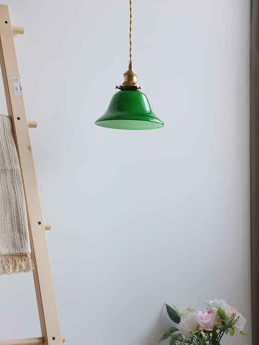 Green Bell Pendant Light-DWHOME