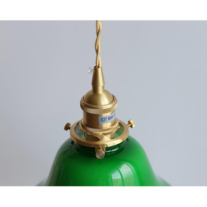 Green Bell Pendant Light-DWHOME