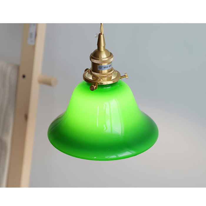Green Bell Pendant Light-DWHOME
