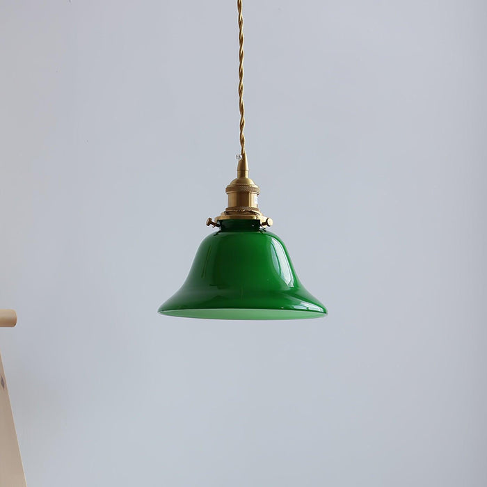 Green Bell Pendant Light-DWHOME