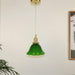 Green Bell Pendant Light-DWHOME