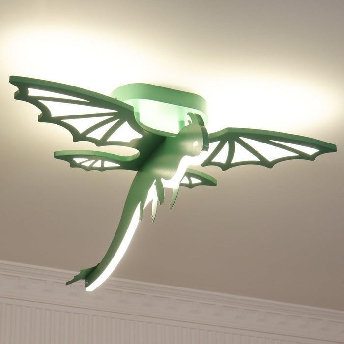 Green Dinosaur Ceiling Light-DWHOME