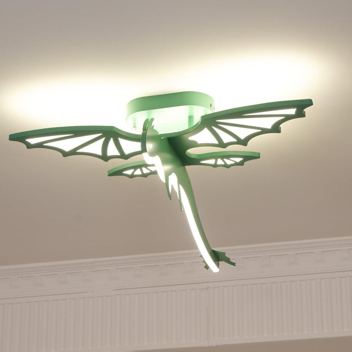Green Dinosaur Ceiling Light-DWHOME