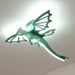 Green Dinosaur Ceiling Light-DWHOME
