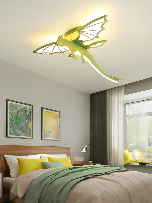 Green Dinosaur Ceiling Light-DWHOME
