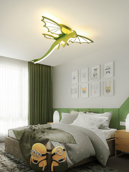Green Dinosaur Ceiling Light-DWHOME