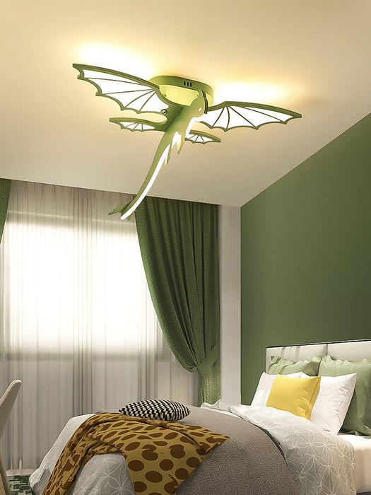 Green Dinosaur Ceiling Light-DWHOME