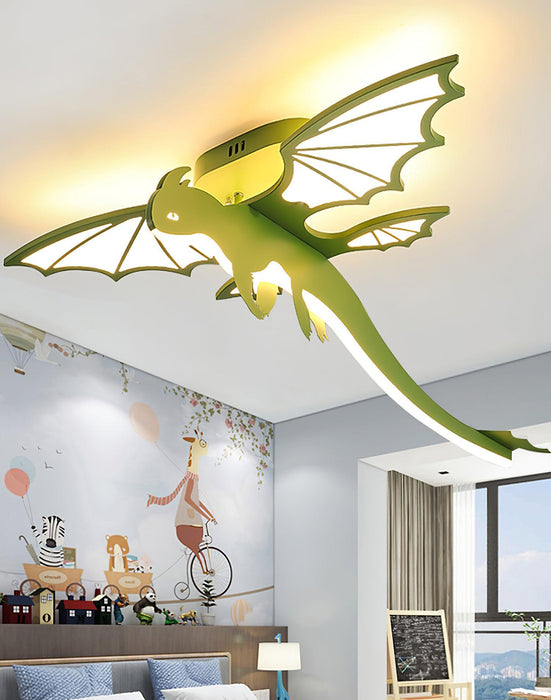 Green Dinosaur Ceiling Light-DWHOME
