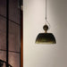 Green Glass Bowl Pendant Lamp-DWHOME
