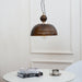 Green Glass Bowl Pendant Lamp-DWHOME