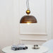 Green Glass Bowl Pendant Lamp-DWHOME
