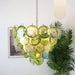 Green Murano Disc Chandelier-DWHOME