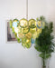 Green Murano Disc Chandelier-DWHOME