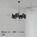 Art Decor Style U Shaped Chandelier Black/Orange/Blue/Grey - DWHOME
