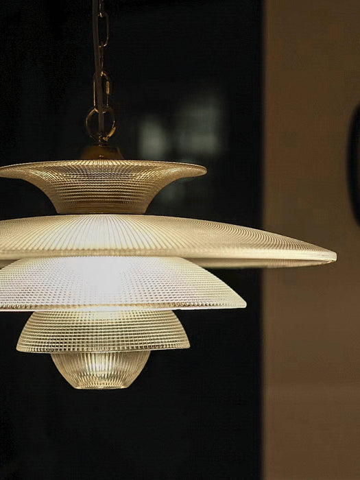 Grid Glass Pendant Light-DWHOME