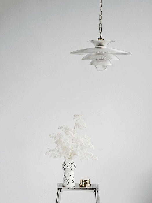Grid Glass Pendant Light-DWHOME